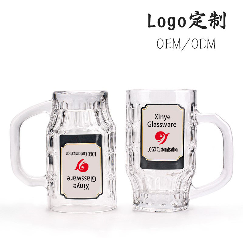 Cross-Border Liquor Glasses with a High-End Feel, Creative Large-Capacity Household Beer Glasses, Custom Glass Products Wholesale Factory