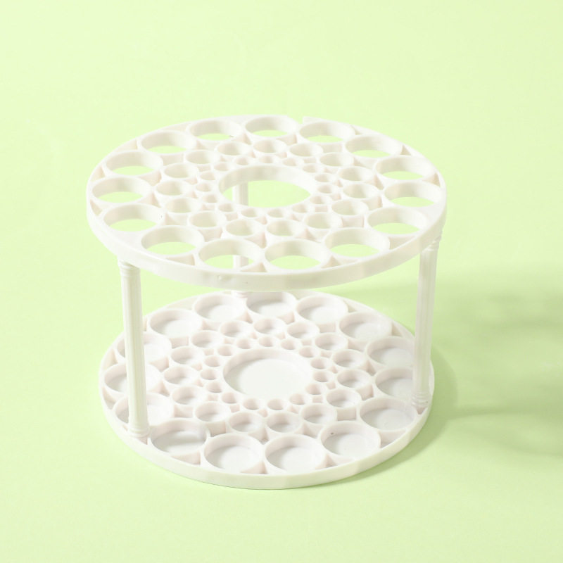 Desktop Cosmetic Rack Lipstick Cosmetic Brush Storage Dressing Table Finishing Storage Box Plastic Brush Holder Pen Holder