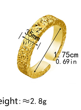 Women's Luxury Gold Color Opening Ring Fashion Shining Ring