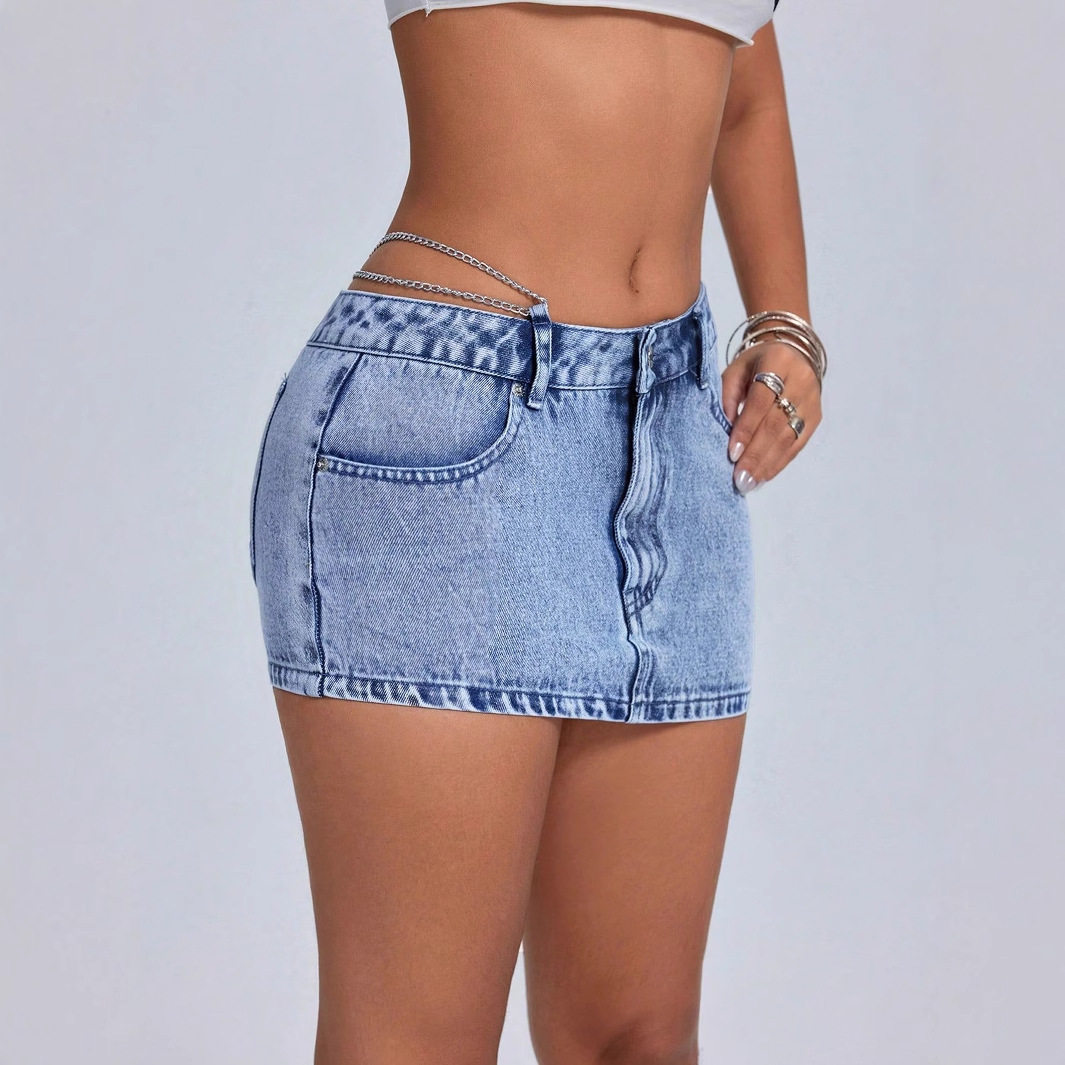 Fashionable Womens Bodycon Mini Skirt Low Waist Trendy Design Perfect for Casual Outings Wholesale Available
