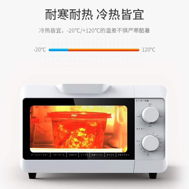 50 Sets of Wholesale Round Packaging Bowls, Disposable Lunch Boxes, Bento Boxes, Fruit Salad Boxes, Dessert Lunch Boxes, and Preservation Boxes