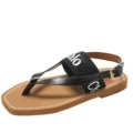 Black flip flops