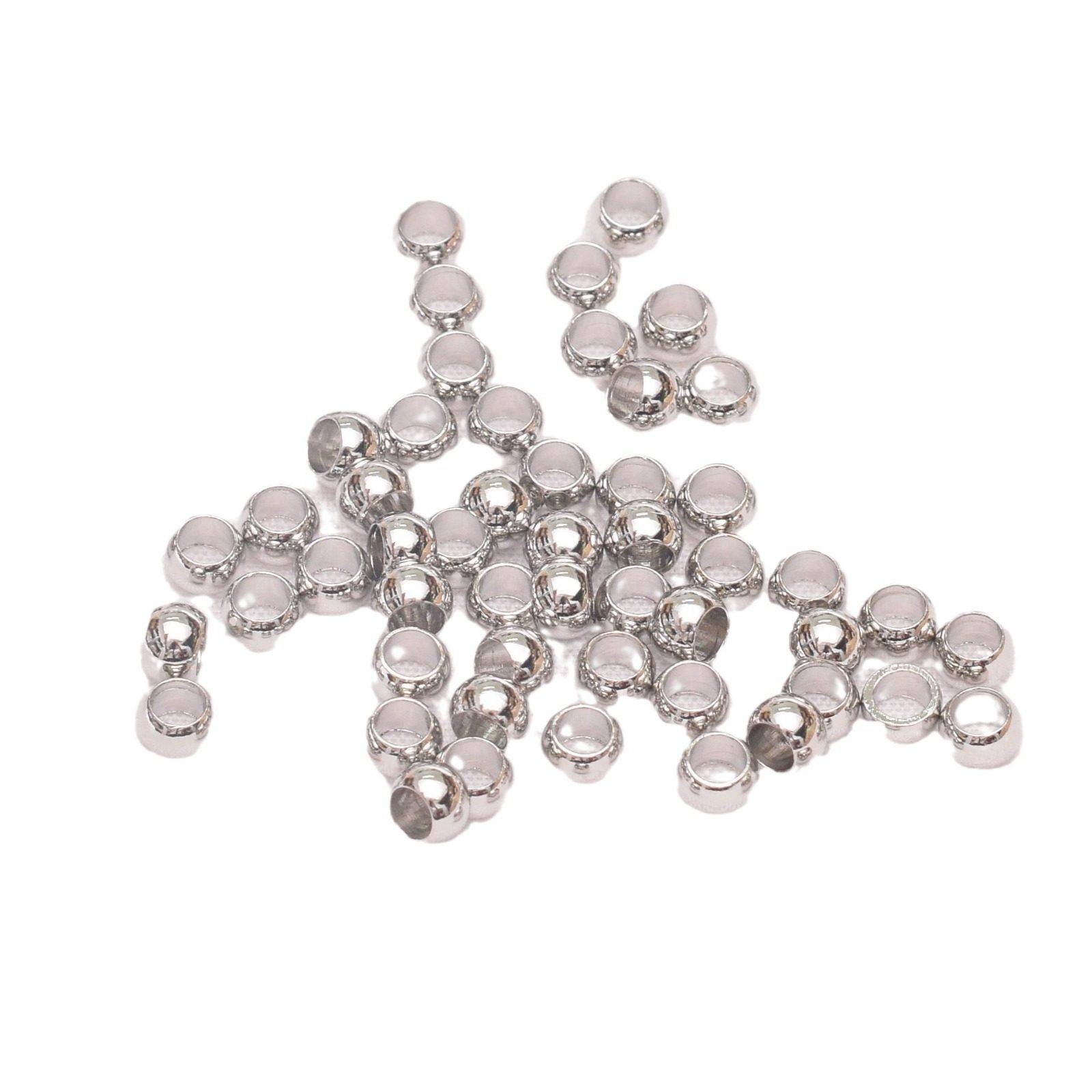 Color-preserving ancient gold sand large hole beads smooth beaded beaded diy hand-woven rope bracelet necklace jewelry loose beads