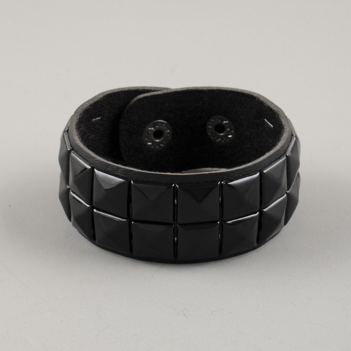 Cross-Border European and American Punk Wide Square Nail Wide Bracelet Men's Bracelet Personalized Rivet Fashion Casual Bracelet Jewelry