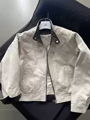 Tall Harrington Jacket Second Generation cleanfit Heavy Washed Canvas Casual Collar Boxy Short Wide Jacket
