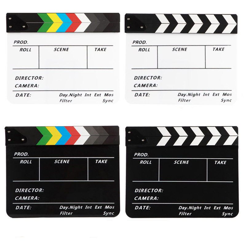 Shooting props, movie clapper, film and television record board, acrylic board, director board, creative decorative ornaments