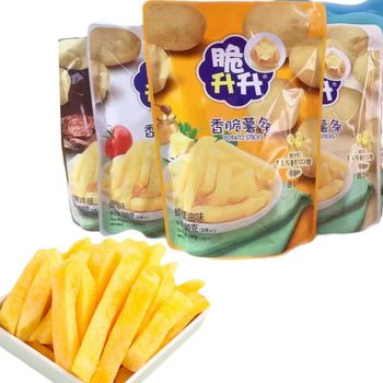 Crispy rises and crispy fries 100g original potato fresh-cut vegetables crisp independent small package snack snacks multi-flavor