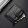 Fashionable Retro Men's Short Wallet 2025 New Simple Driver's License Wallet Trendy Brand Card Holder Youth Leather Wallet for Women