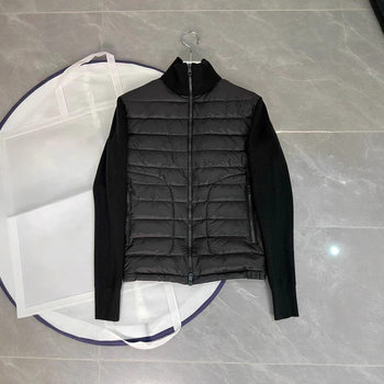 [in Stock] High-Quality Patchwork Wool Knit Men's down Jacket Duck down Autumn/Winter New Simple Comfortable Coat