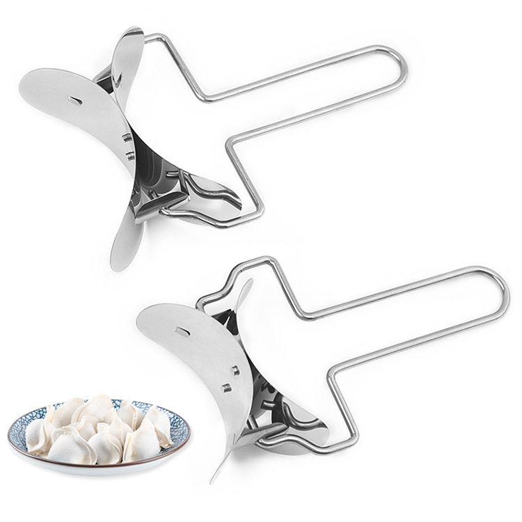 Factory wholesale stainless steel dumpling maker dumpling making and peeling mold household kitchen gadget can be customized