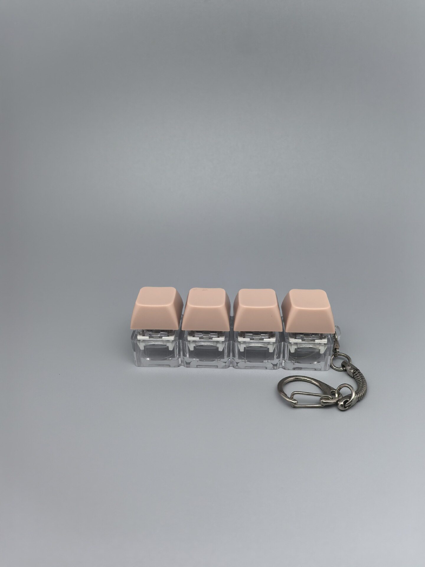四键马卡龙按键解压玩具钥匙扣键盘办公摸鱼按键解压玩具跨境