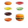 Cute Burger Dish and Bowl Set for Home Kitchen Salad Dessert Snack Plate Exquisite Kidsren's Bowl Dipping Dish Plate