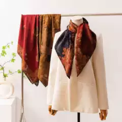 Premium Xiangyunsha New Chinese Style Mulberry Silk Scarf 2026 Collection - Luxury Gift Scarf for Mom