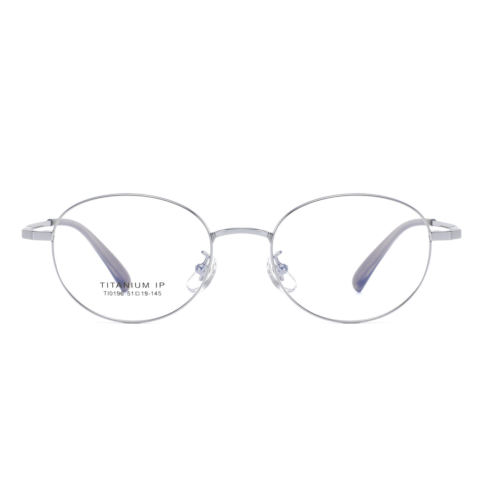 Ultra-Light Oval Frame Titanium Nerd Glasses Anti-Blue Light Eyeglass Frame Can Be Fitted with Prescription Gold Wire Plain Glasses Ti0196