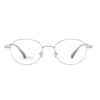 Ultra-Light Oval Frame Titanium Nerd Glasses Anti-Blue Light Eyeglass Frame Can Be Fitted with Prescription Gold Wire Plain Glasses Ti0196