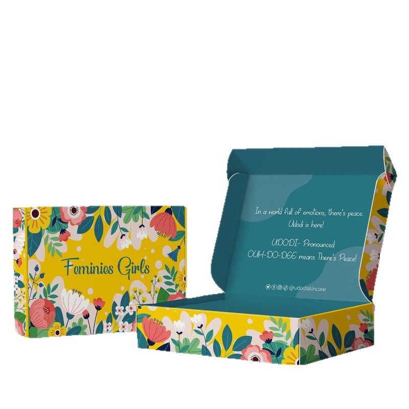 Colorful Airplane Box Customization Ins Style Special Hard Color Printing Clothing Cosmetics Packaging Box Customization Airplane Carton Customization