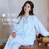 New Pure Cotton Gauze Confinement Suit Spring, Summer and Autum Thin Pregnancy and Postpartum Nursing Suit Home Wear Pajamas