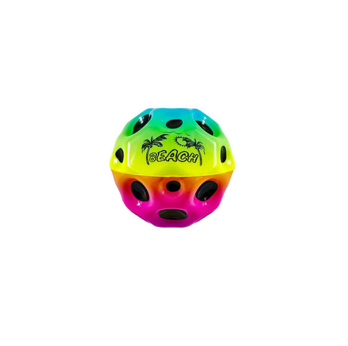 60mm Solid Elastic Ball Wrist Elastic Hole Ball Moon Stone Pattern Hole Ball Decompression Toy for the Elderly and Kidsren