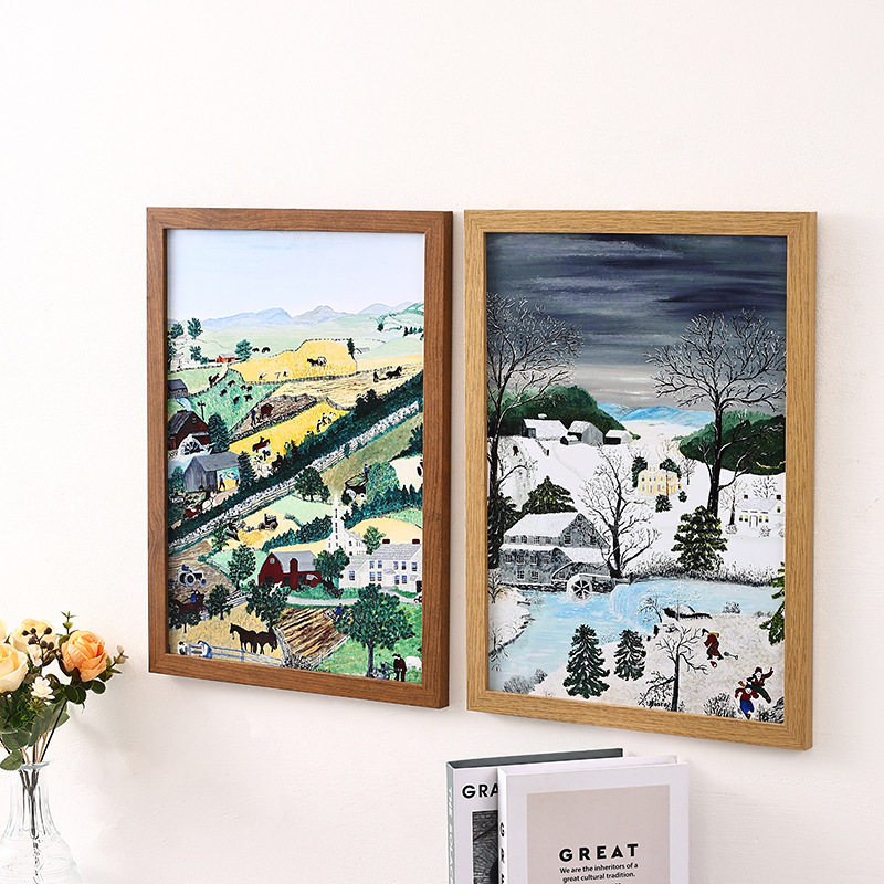 Casual Wooden Photo Frame Table Wholesale 16inch Wall Hanging A4A3 Kidsren's Picture Frame Puzzle Mounting Creative Photo Wall