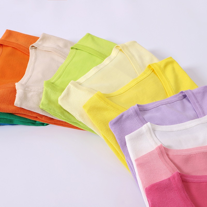 春秋新款气质针织开衫春夏宽松大码女装纯色丝光棉空调衫外套上衣