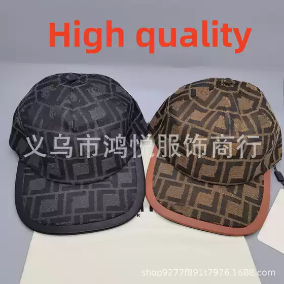 High-Quality Cross-Border Export Baseball Cap British Style F Letter Embroider Men's and Women's Peaked Cap Sun Protection Visor