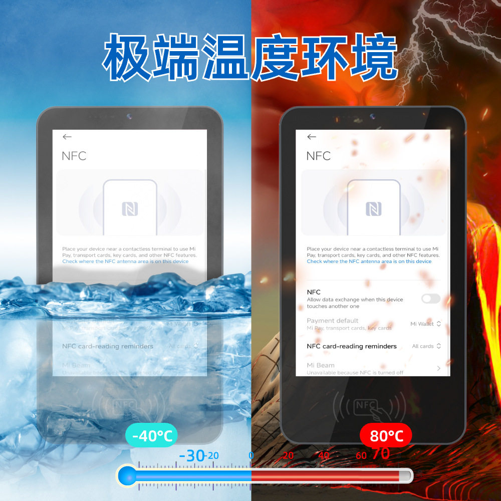 HUGEROCK RK101 agricultural machinery special vehicle management NFC industrial protection reinforcement 10.1 inch intelligent terminal
