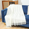 Summer Air-Conditioned Blanket, Knitted Blanket, High-End Tassel Sofa Blanket, Small Blanket, Bedside American Wool Nap Blanket