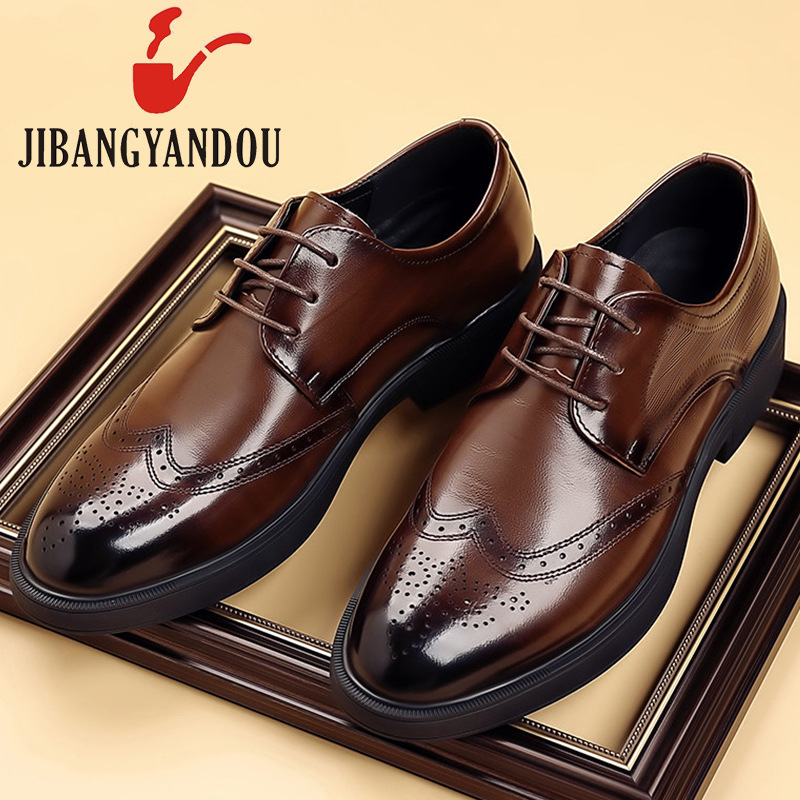 Giày Da Nữ Chất Liệu Da Bò Đế Mềm