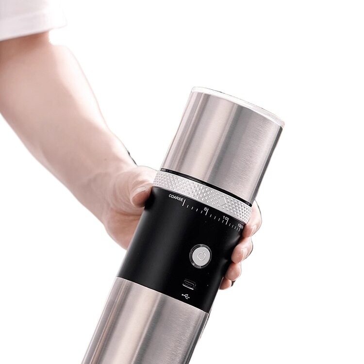 Portable Coffee Machine Grinding and Brewing All-In-One Machine Household Small Italian Outdoor Hand-Brewed American Coffee Grinder