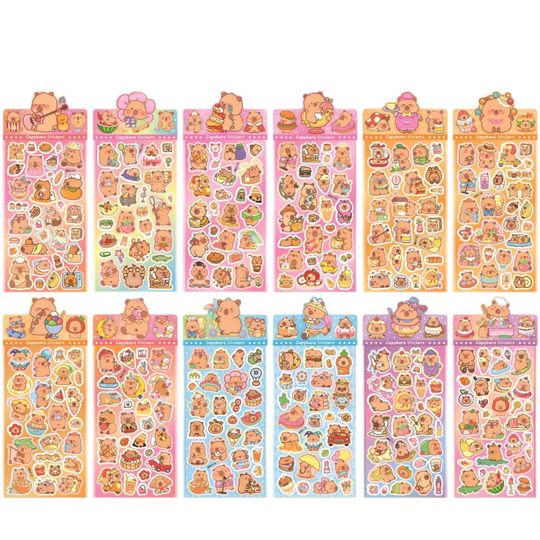 Laser Guka Stickers Cute Cartoon Creative Stickers DIY Hand Account Mobile Phone Waterproof Stickers Decorative Stickers