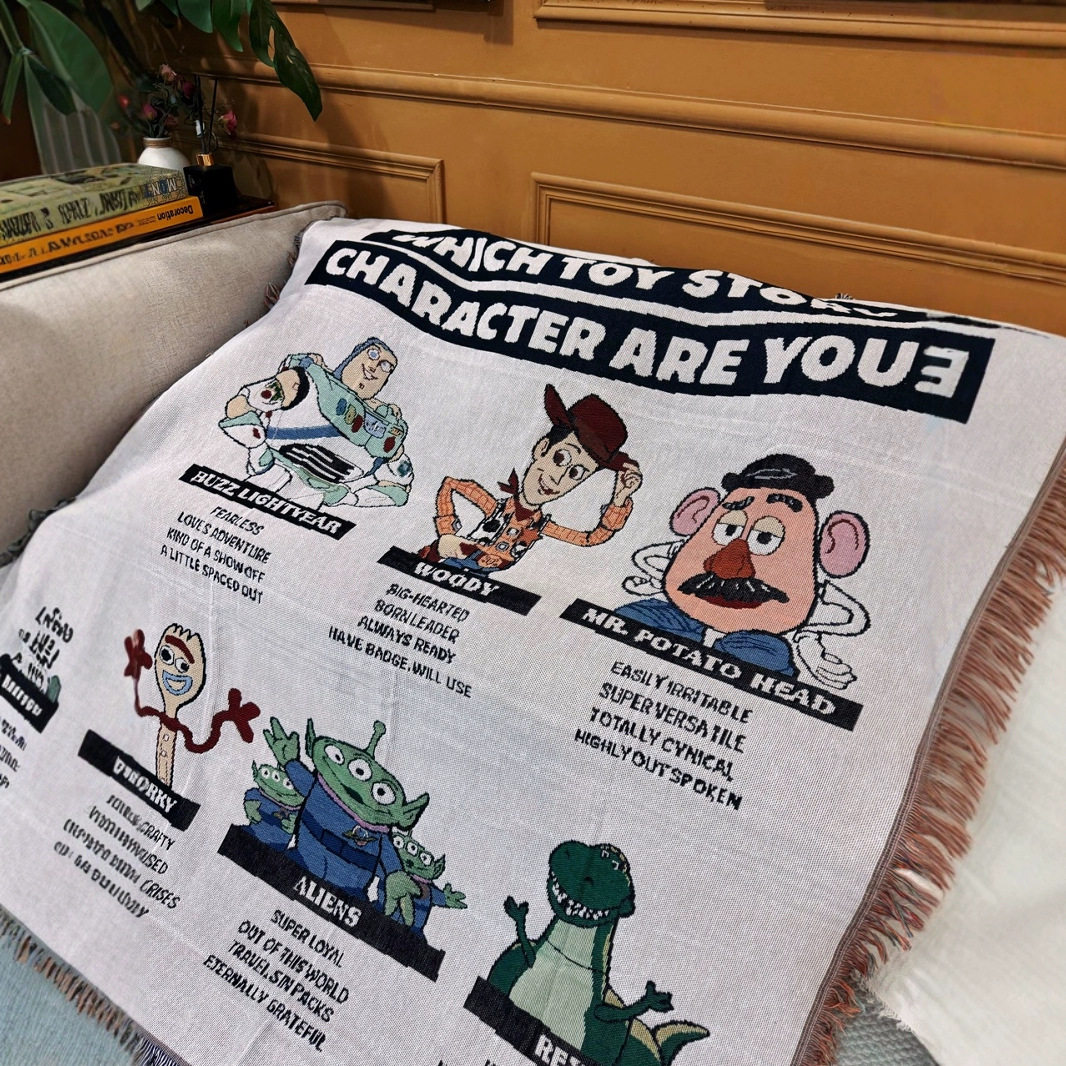 Toy Story Cotton Thread Knitted Room Casual Decoration Sofa Blanket Living Room Sofa Tapestry Children's Blanket Blanket