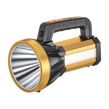 Outdoor Solar Smile Shark Strong Light Long-Range Flashlight Portable Handheld Lamp Led Long-Life Searchlight Flashlight