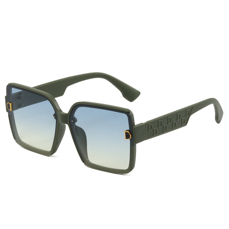 New Fashion Women's Large Frame Sunglasses Women's High-end Sense 2025 European and American Export Trendy Sunscreen Sunglasses Women