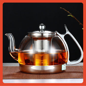 Ji 2023 New Induction Cooker Glass Teapot Teapot Thickeneded Heat-Resistant Boiling Water Teapot Electric Ceramic Stove Single