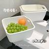 Double-Layer Drain Basket Household Kitchen Sink Thickeneded Plastic Basket Fruit Storage Basket Drain Basket Fruit Plate