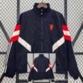 Manchester united black single-sided embroidered windbreaker