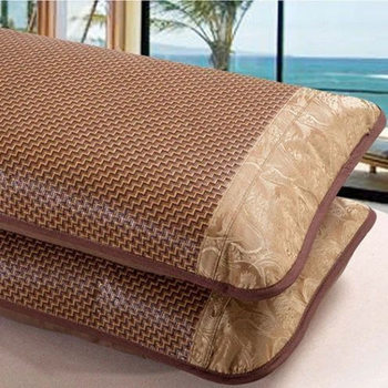Summer Mat Pillowcase Summer Cooling Pillow Mat Rattan Mat Pillow Cover 48*74 Ice Silk Mat Pillowcase Amazon Wholesale