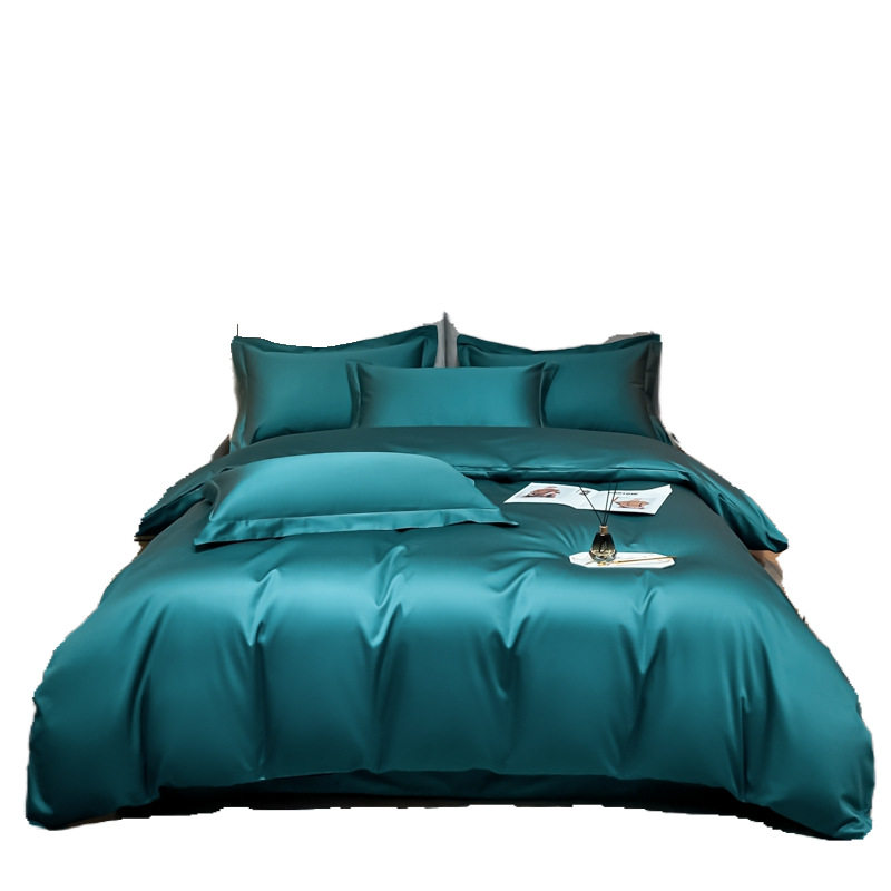 Enjoy Hilton Hotel Light Luxury Long-staple Cotton Cotton Four-piece Set Cotton 100 Bed Sheet Cover Bedding 4