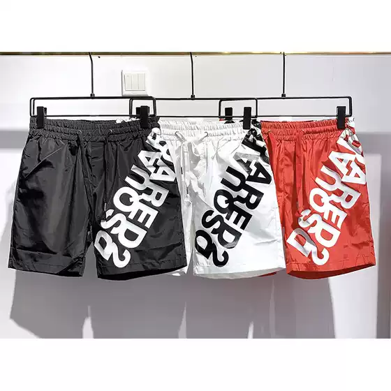 DSQ2 Men's Casual Swimming Shorts 2-in -1 Beach Quick-drying Pants Summer New Street Sports plus size Shorts