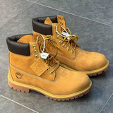 Мужские и женские кожаные ботинки Putian shoes Tian Bolun из ревеня, водонепроницаемые, износостойкие мужские ботинки Martin в стиле ретро с высоким берцем