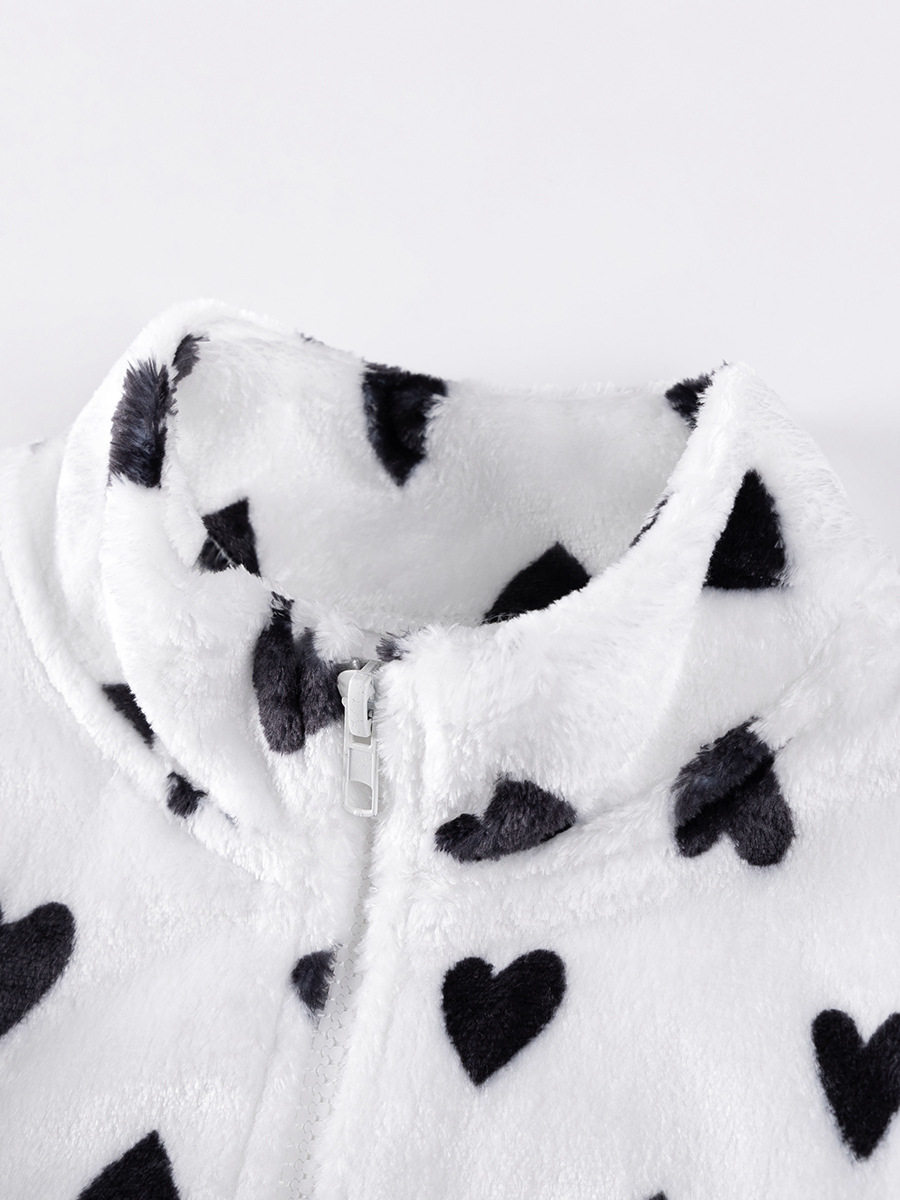 Girls' Autumn Long-Sleeve Hoodie, Style Cute Fleece-Lined Top