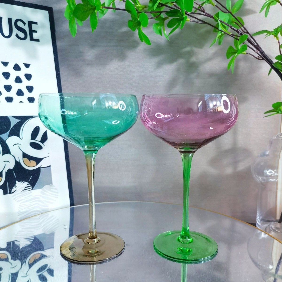 Kaiyao Ins Glass Cup Goblet Bar Cocktail Cup Martini Cup Creative Home Wedding Champagne Cup