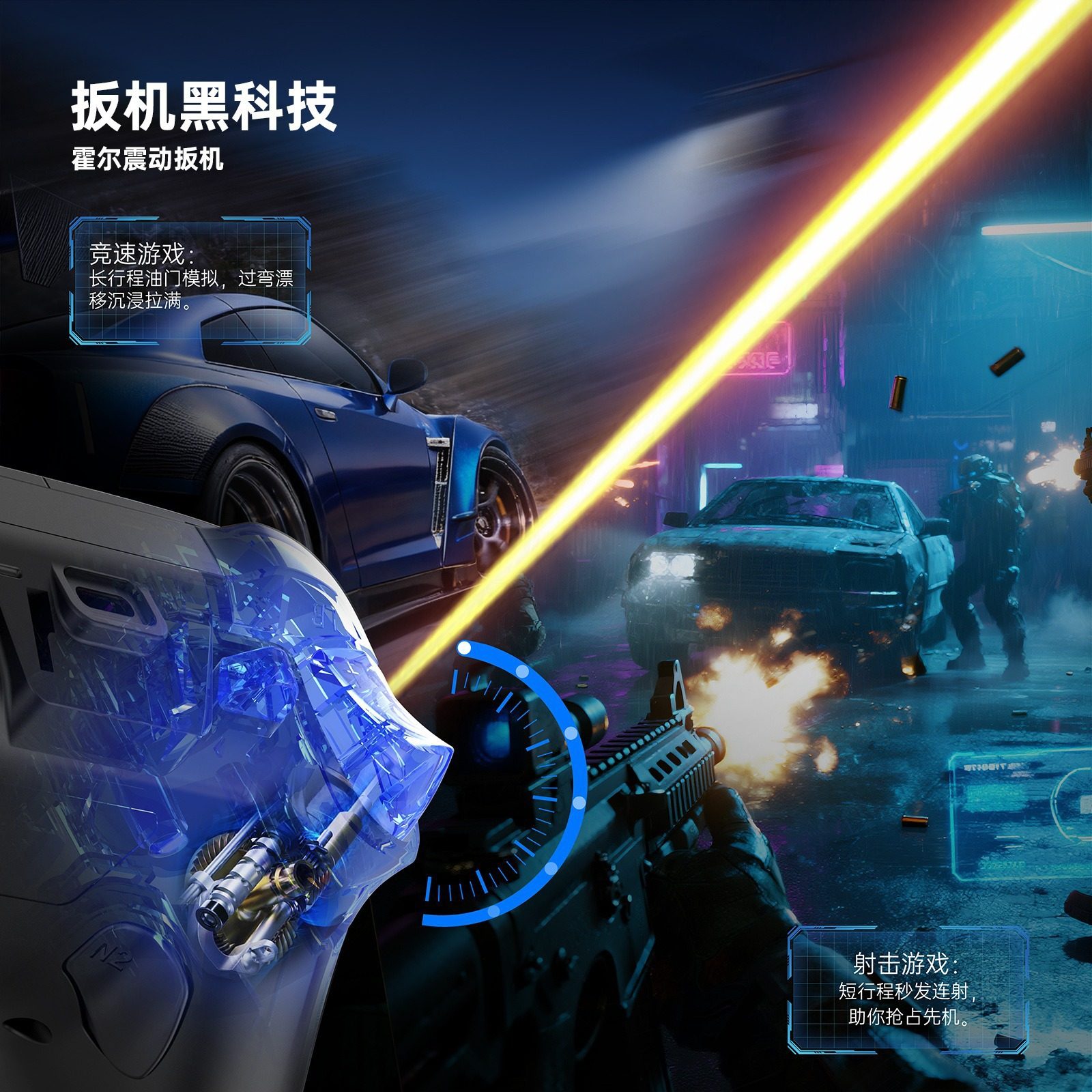 New Gaming Controller with Screen｜Macro Programming+Rgb Lighting+Six-Axis Motion Sensing｜Switch Android Pc Ps4