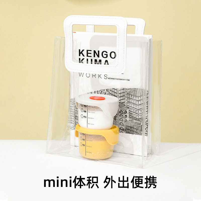 Baby food-grade food supplement box with scale steamer Egg Bowl high temperature resistant special baby food supplement bowl portable