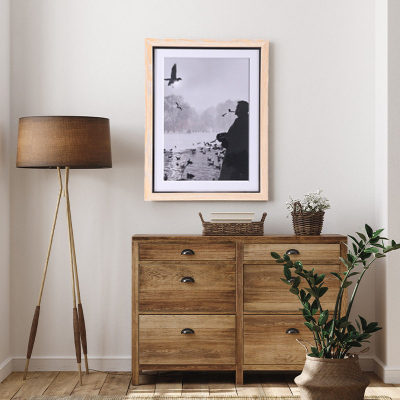 Large Size Simple Wooden Puzzle Photo Frame 4K8K Poster Frame Mounting A3A4 Wooden Frame Mounting Table