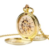 Металлические белые полированные механические карманные часы с двойным открыванием, ретро глянцевые карманные часы в подарок для студентов, памятные карманные часы