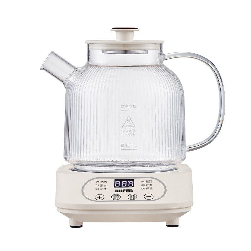 New All-Glass Health Pot Stewing All-In-One Smart Teapot Office Thermostatic Kettle Household Small Kettle