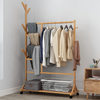 Coat Rack Floor Simple Modern Hanger Household Solid Wood Hanger Storage Rack Bedroom Clothes Rack Mobile Rack