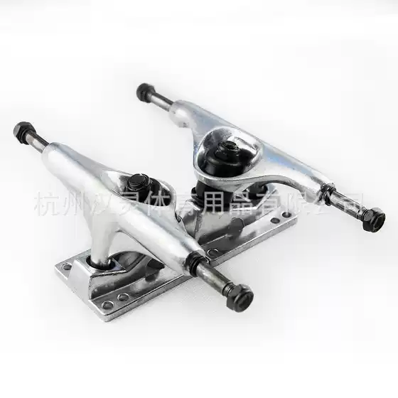 Four-Wheel Skateboard 5inch Bracket Double Kick Skateboard Fish Board Aluminum Alloy Skateboard Bridge Hollow Base Surf Bridge Downhill
