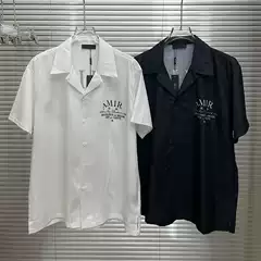 New European and American Trend Foreign Trade Fashion Casual Men's 3D Direct Injection Digital Printing Short-sleeved Men's Shirt Shirt Trendy Men